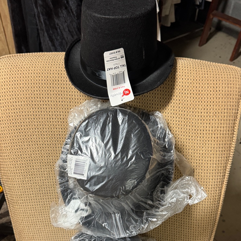 Elegant Black Top Hat by NY Collection